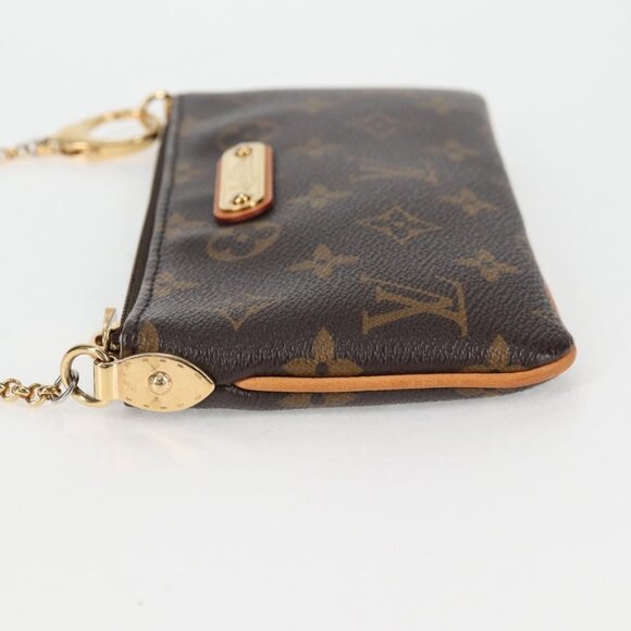 LOUIS VUITTON Monogram Chain Pochette Mila MM Pouch M60094 Auth 133662V - Picture 4 of 16